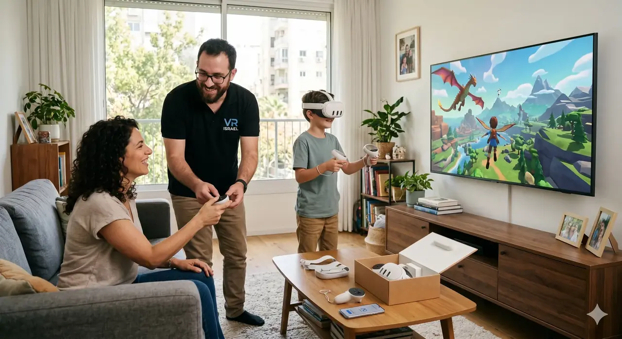 קניתם מטא קווסט? תנו למומחים לעשות את העבודה! שירות התקנה VIP עד הבית