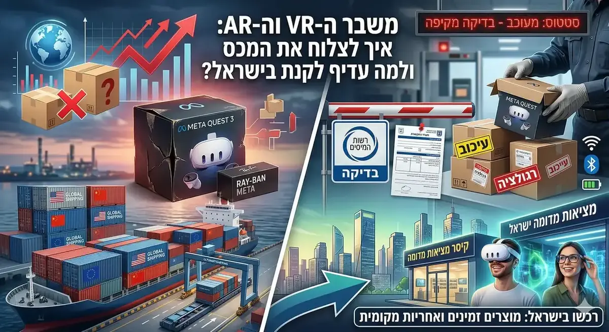 משבר שרשראות האספקה: למה חבילת ה-VR שלכם תקועה במכס (ומה הפתרון?)