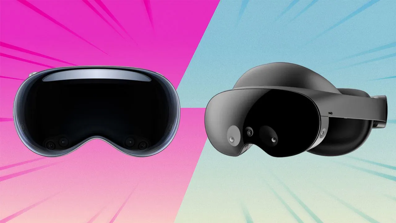 Meta Quest Pro vs Apple Vision Pro משקף חדש מבית אפל
