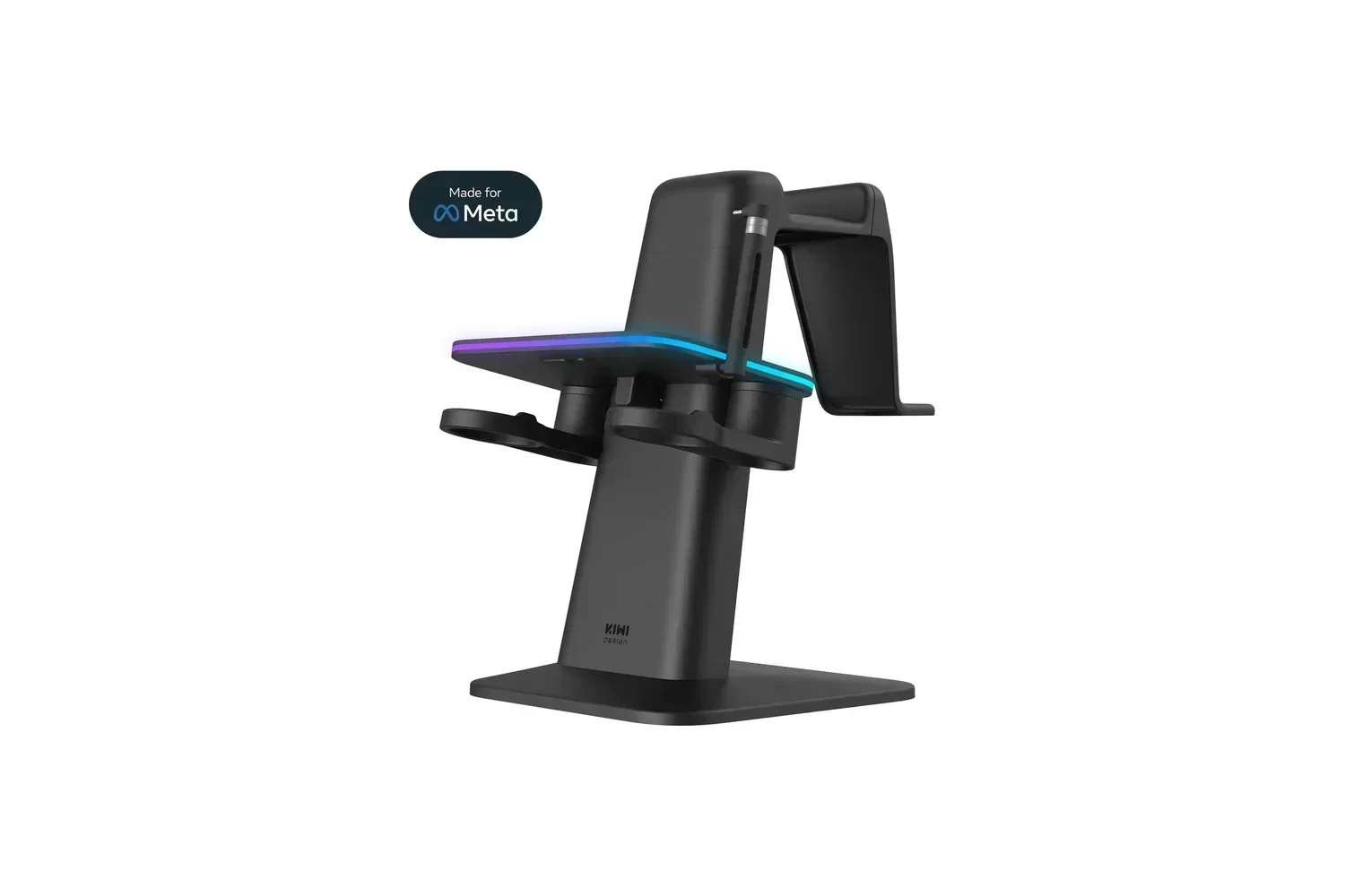KIWI design – מעמד טעינה אנכי RGB ל-Meta Quest (KIWI design RGB Meta Quest)