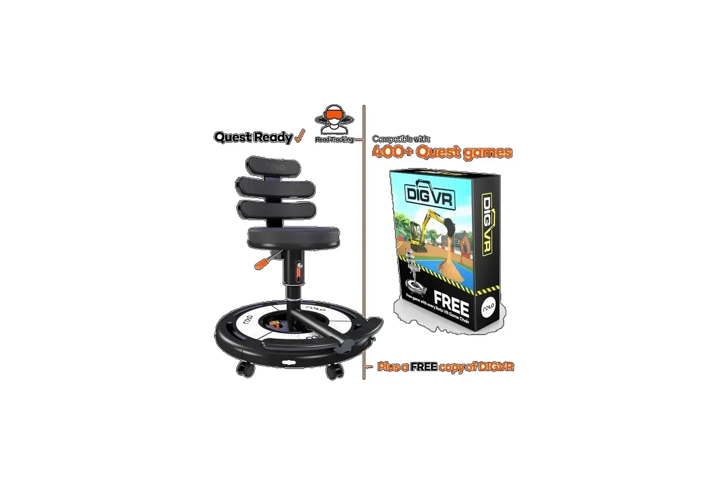 Roto VR Explorer – כיסא מציאות מדומה ממונע 360° (Roto VR Explorer)