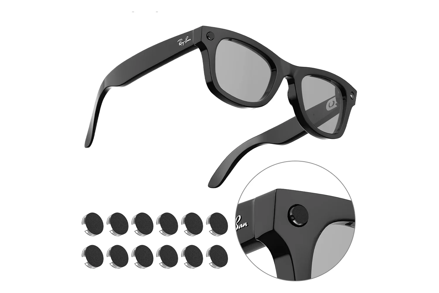 Hibloks – כיסויי פרטיות למצלמת Ray-Ban Meta (Hibloks Ray-Ban Meta)