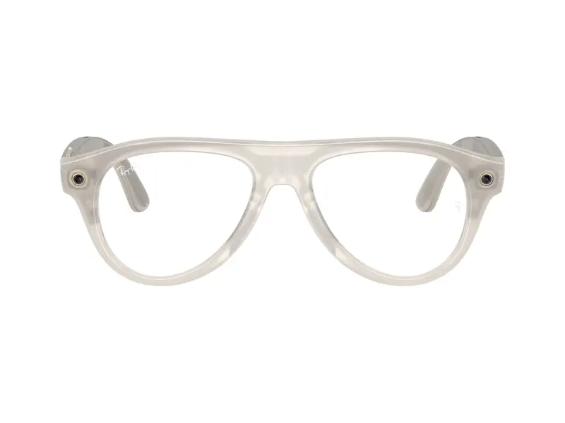 ריי-באן מטא Aviator Connect Limited Edition – Milky Beige / Brown