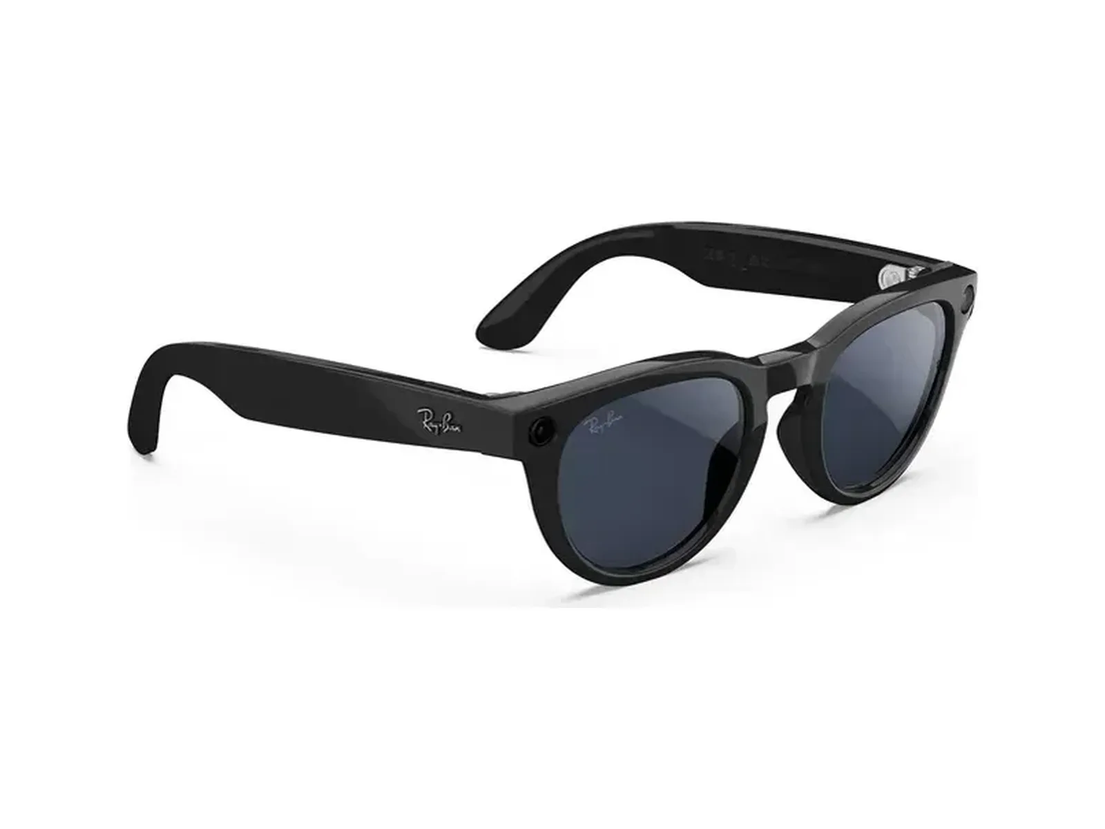ריי-באן מטא Headliner (Gen 2) – Shiny Black / Clear to Sapphire