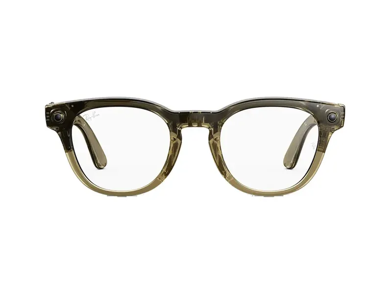 ריי-באן מטא Scriber Optics (Gen 2) – Shiny Transparent Stone Beige