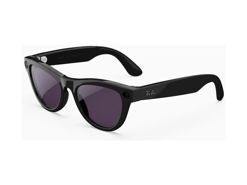 ריי-באן מטא Skyler (Gen 2) – Shiny Black / Clear to Amethyst Transitions
