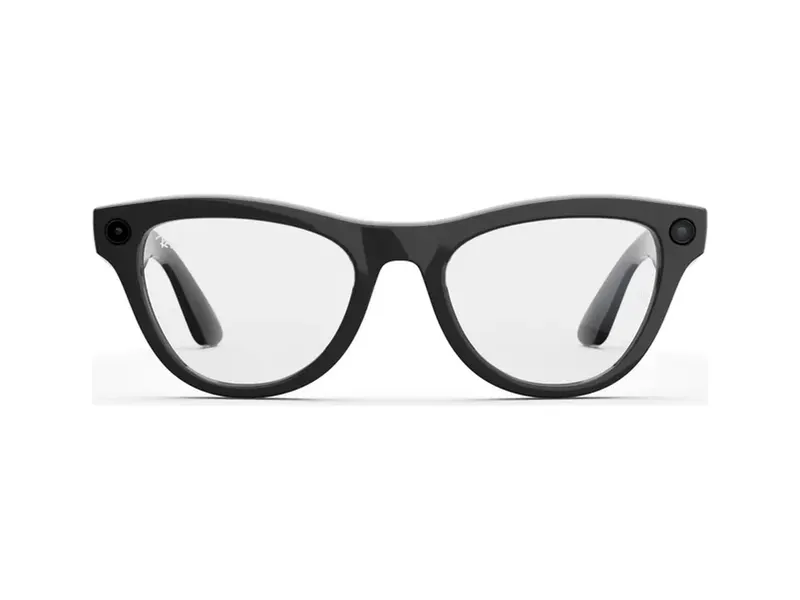 ריי-באן מטא Skyler (Gen 2) – Shiny Black / Clear