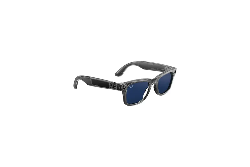 Ray-Ban Meta Wayfarer (Gen 2) – Shiny Transparent Grey / Clear to Sapphire Transitions® (Ray-Ban Meta Wayfarer Gen 2 Shiny Transparent Grey / Clear to Sapphire Transitions)