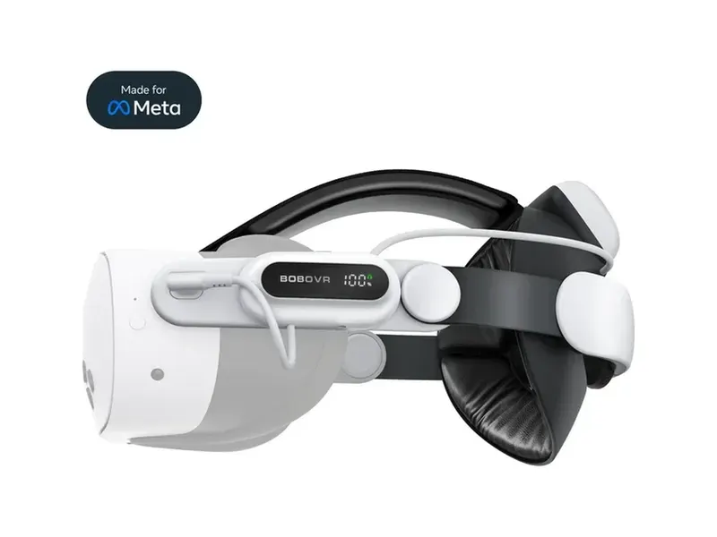 רצועת ראש מקצועית עם סוללה BOBOVR E3 Pro ל-Meta Quest 3 / 3S (BOBOVR E3 Pro Meta Quest 3 / 3S)