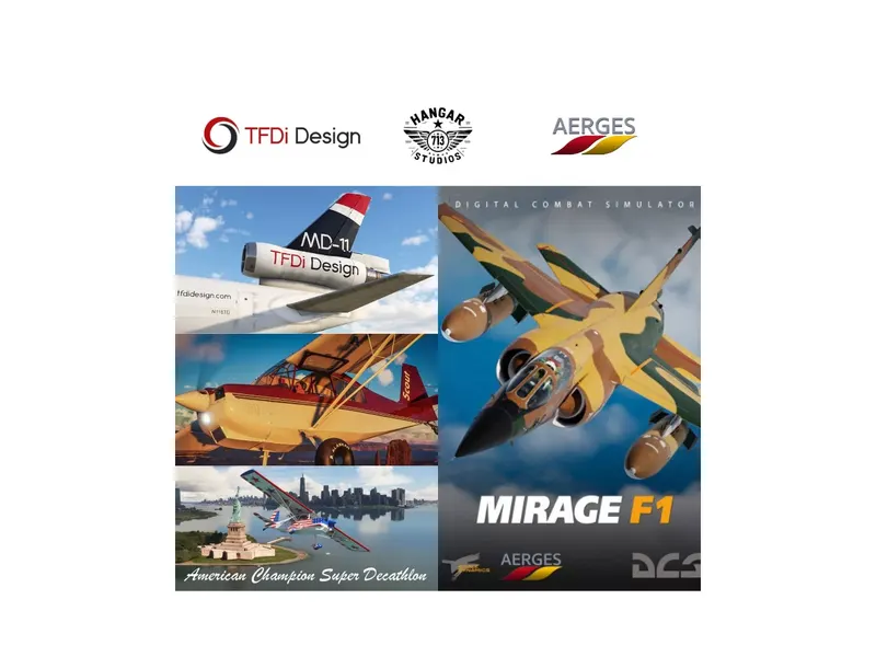 ערכת טיסה ל-Pimax – AERGES / TFDi / Hangarstudios 713