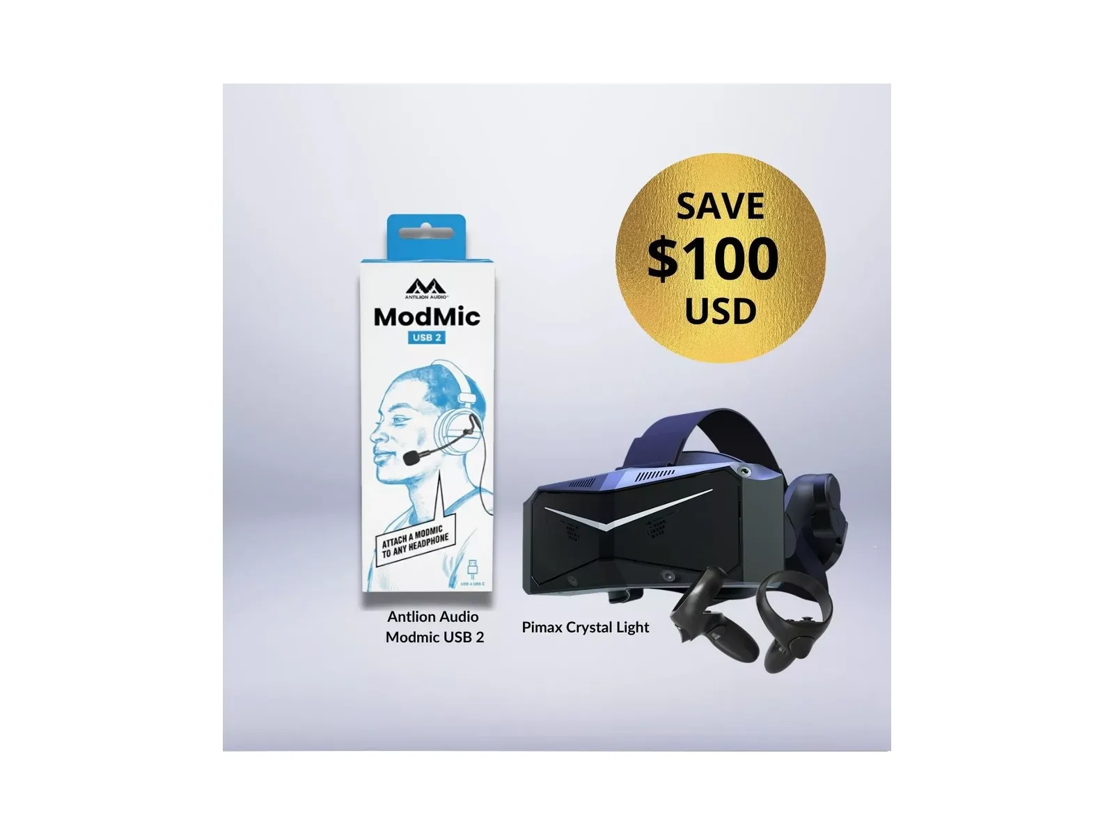 ערכת Crystal Light עם מיקרופון VR