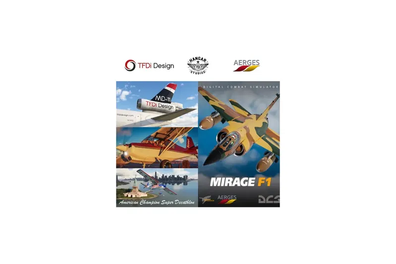 ערכת טיסה ל-Pimax — AERGES / TFDi / Hangarstudios 713 (Pimax AERGES / TFDi / Hangarstudios 713)