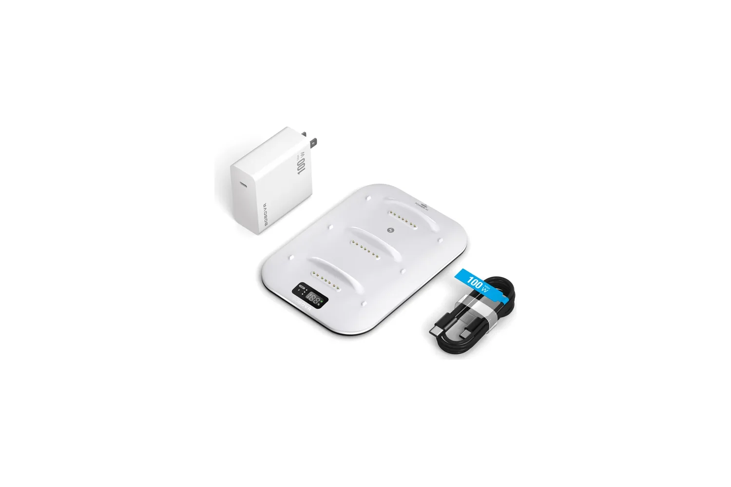 BOBOVR BD3 Charging Dock – תחנת טעינה מהירה לסוללות B100 למשקפי Meta Quest (BOBOVR BD3 Charging Dock B100 Meta Quest)