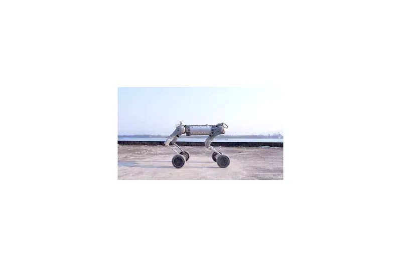 Unitree B2-W – כלב רובוטי תעשייתי עם גלגלים (Unitree B2-W)