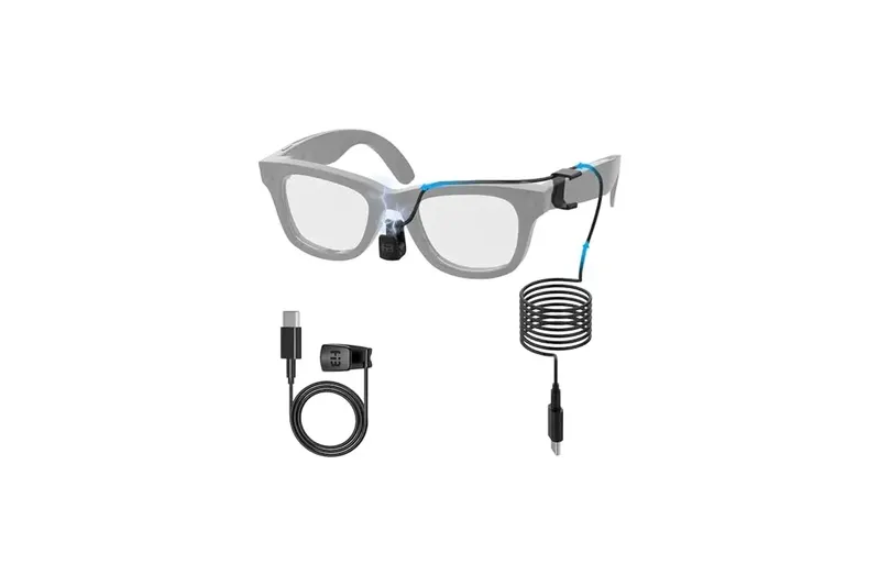 HIBLOKS כבל טעינה מהירה למשקפי Ray-Ban Meta Skyler ו-Wayfarer – אביזר חובה למשקפי AI שלך (HIBLOKS Ray-Ban Meta Skyler Wayfarer)