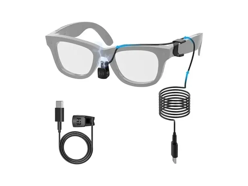 HIBLOKS כבל טעינה מהירה למשקפי Ray-Ban Meta Skyler ו-Wayfarer – אביזר